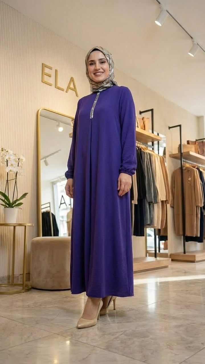 Aerobin Taşlı Elbise