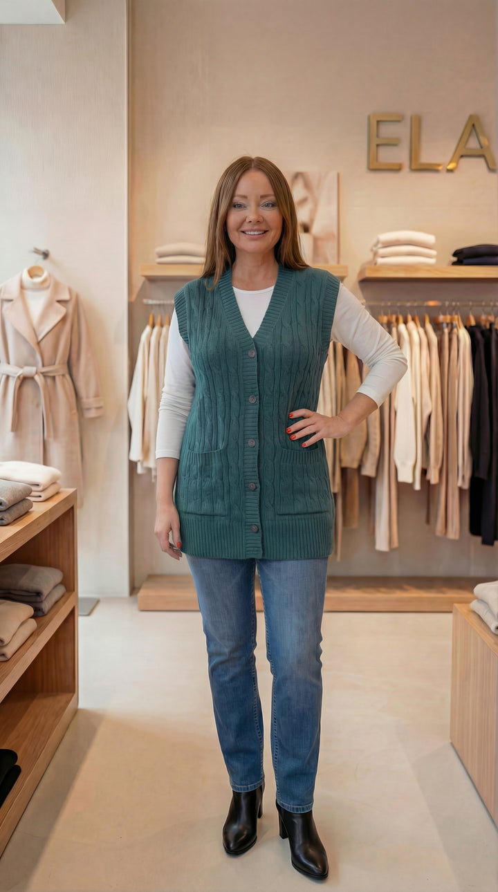 Anne Yeleği 3 Renk- Petrol Yeşili