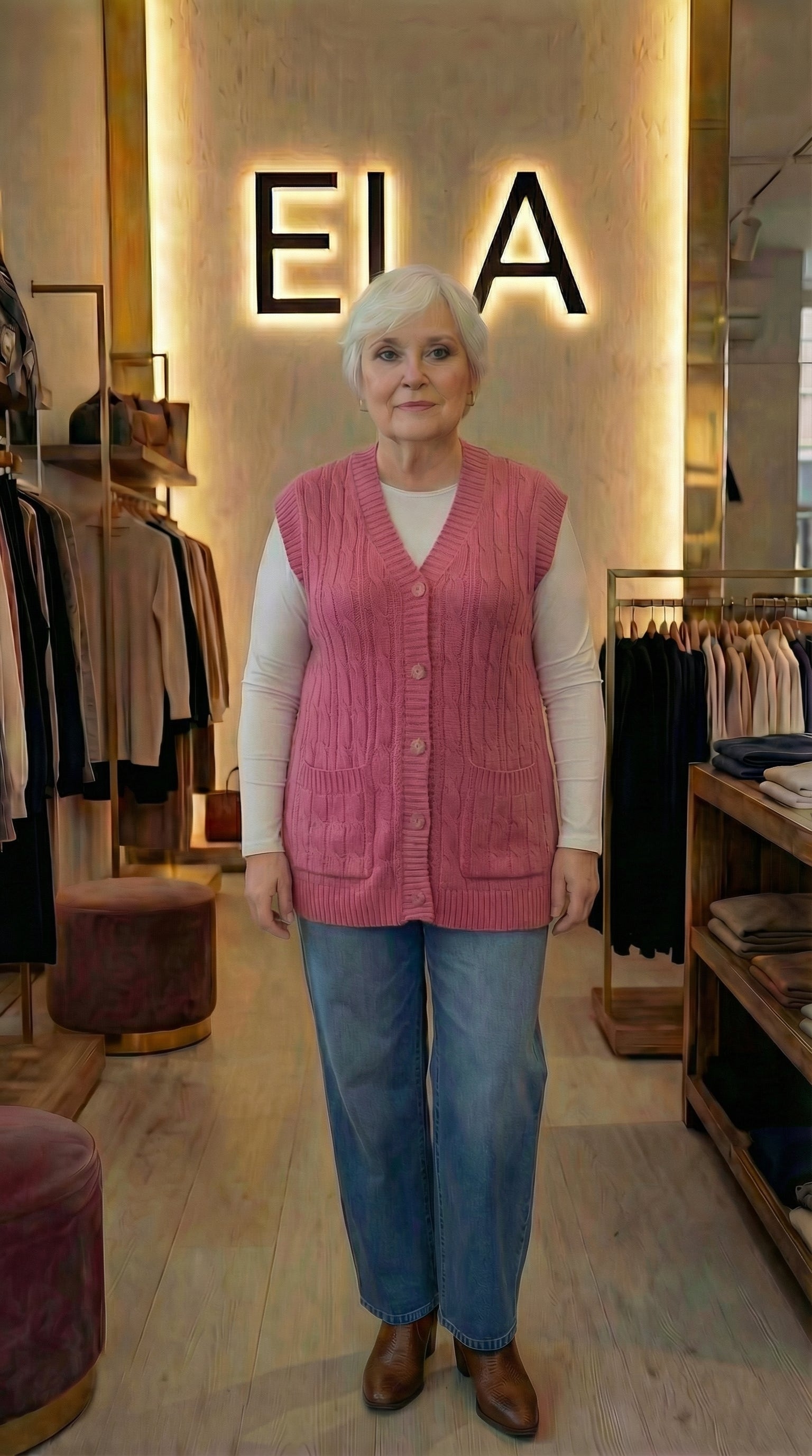 Anne Yeleği 3 Renk- Pembe