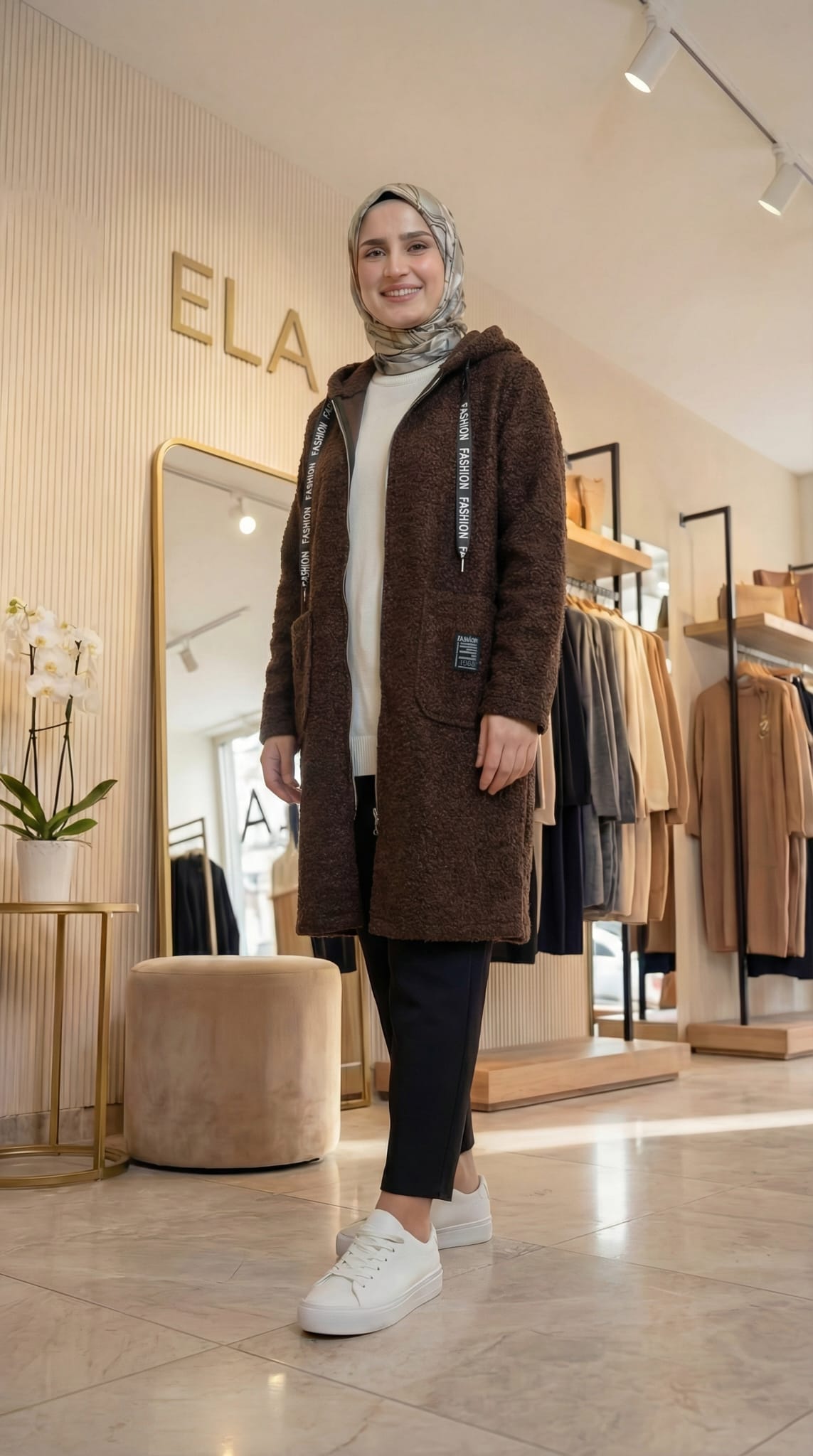 Acı Kahve Buklet Hırka