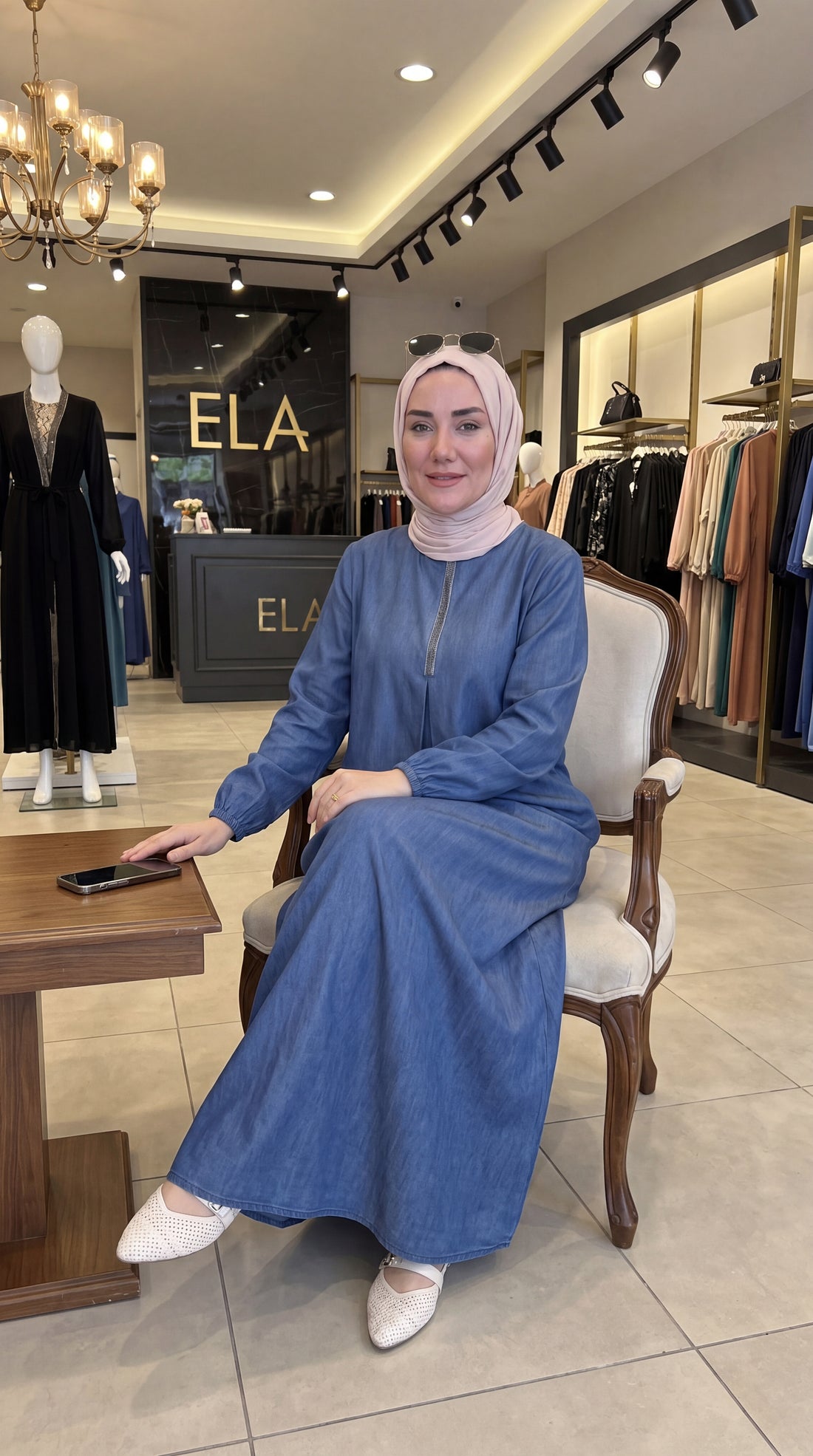 Kot Taşlı Elbise