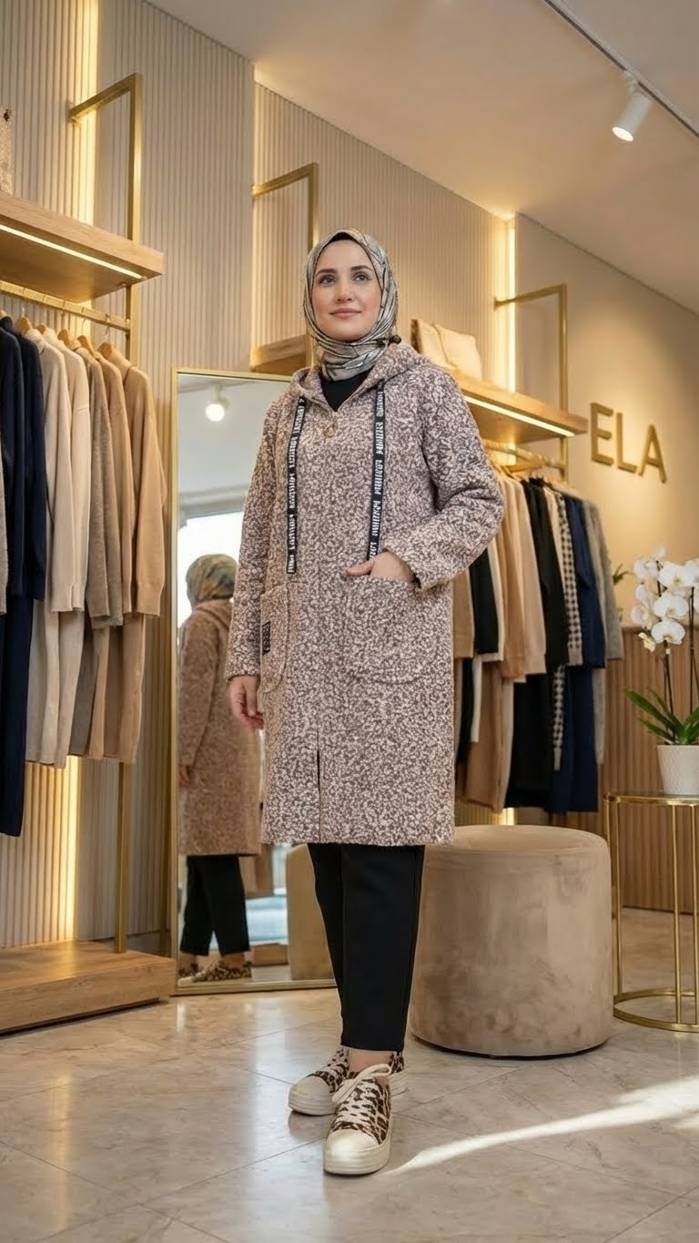 Karyağdı Vizon Buklet Hırka