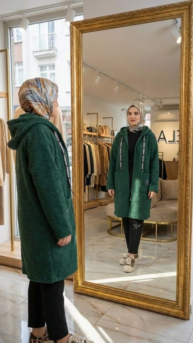 Yeşil Buklet Hırka