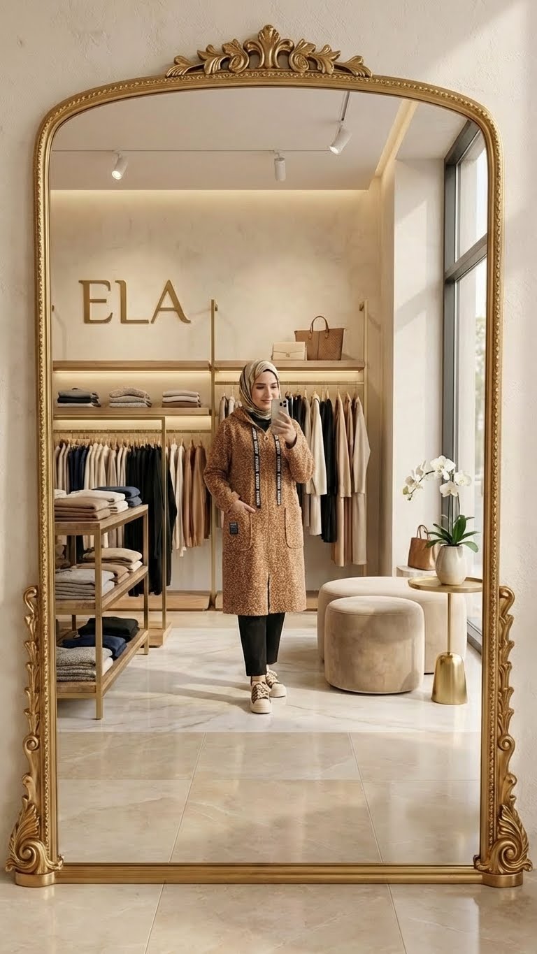 Kar Yağdı Hardal Buklet Hırka