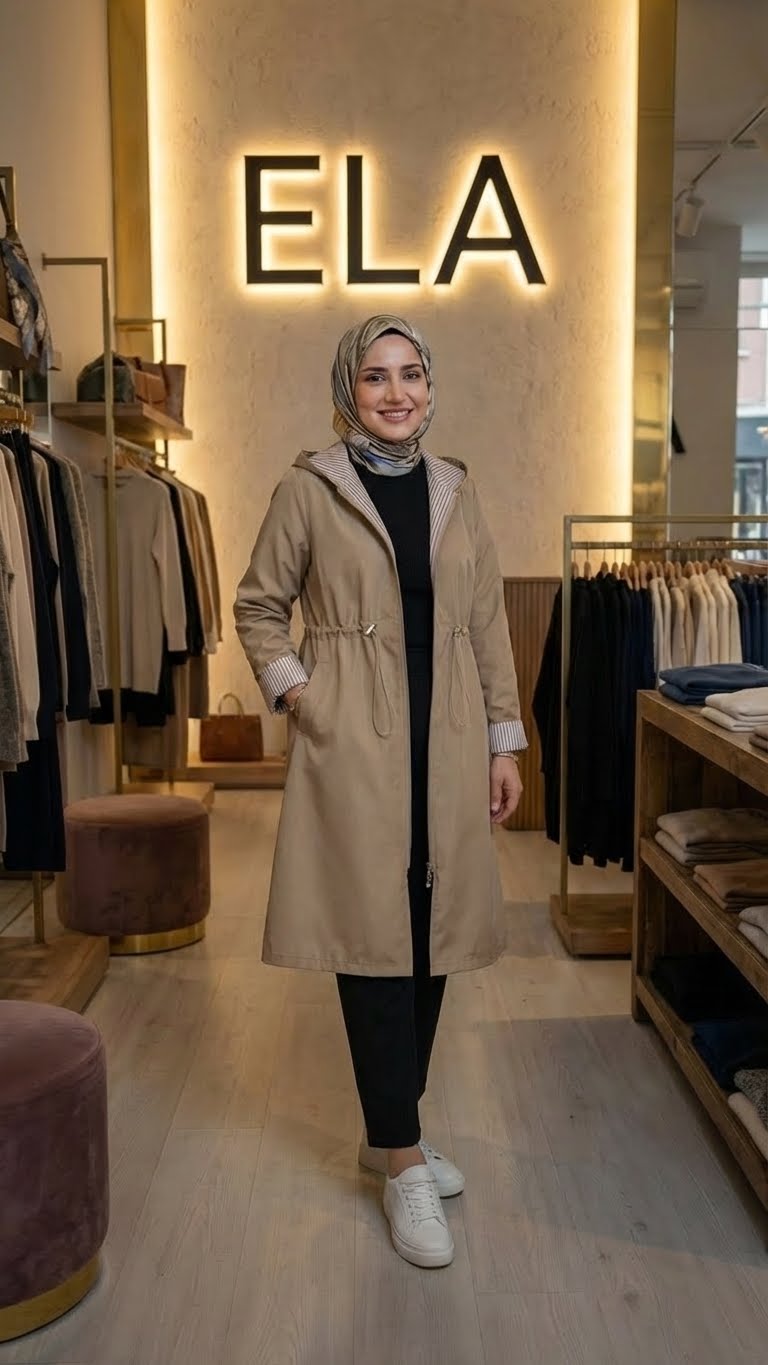 Bej Vizon Spor Trençkot