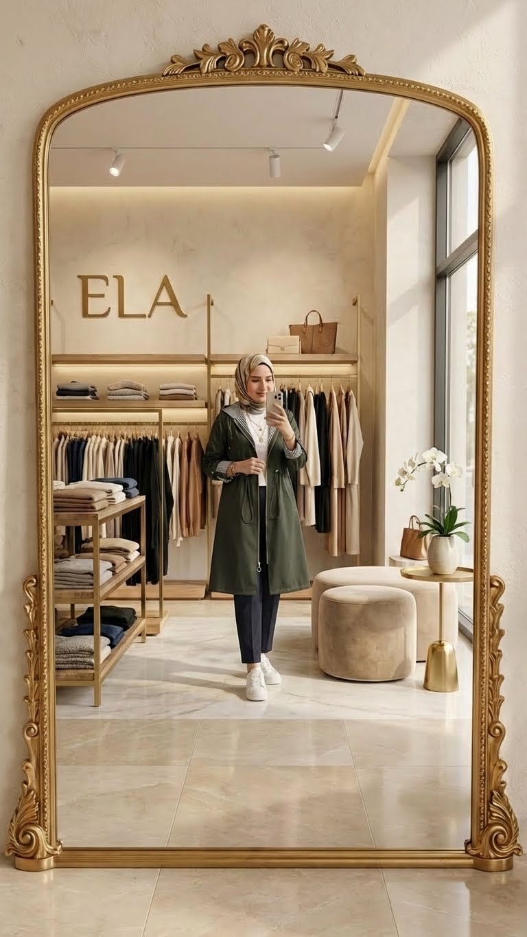 Haki Yeşil Spor Trençkot