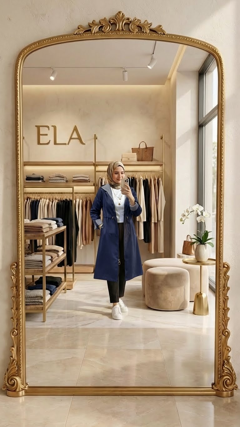 Lacivert Spor Trençkot