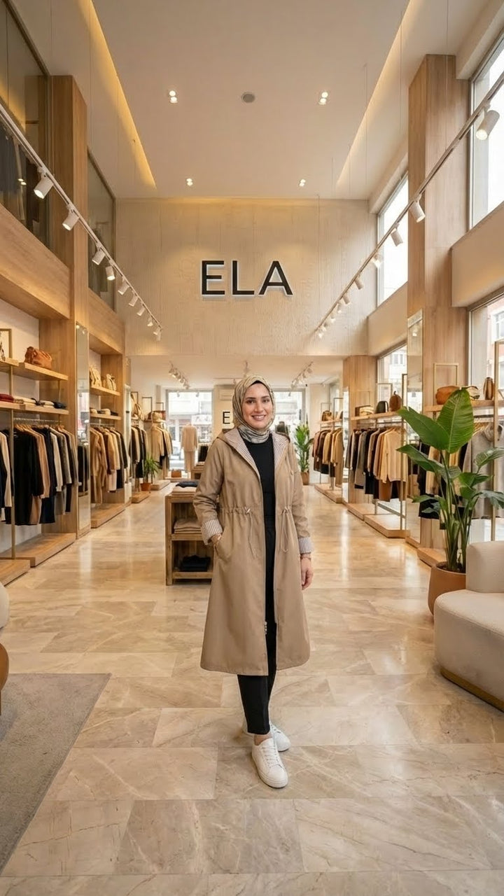 Bej Vizon Spor Trençkot