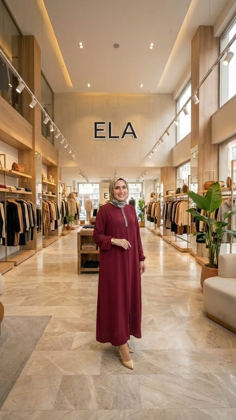 Bordo Aerobin Taşlı Elbise