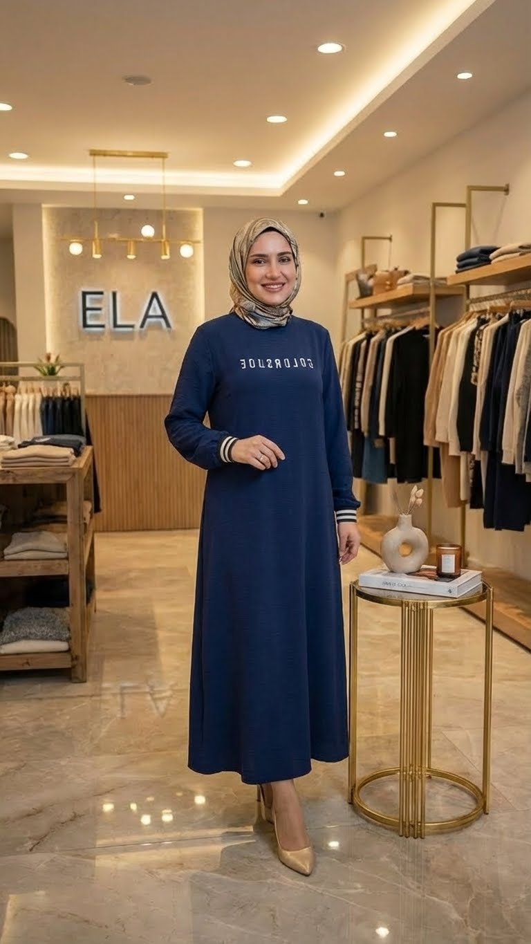 Koyu Mavi Aerobin Elbise