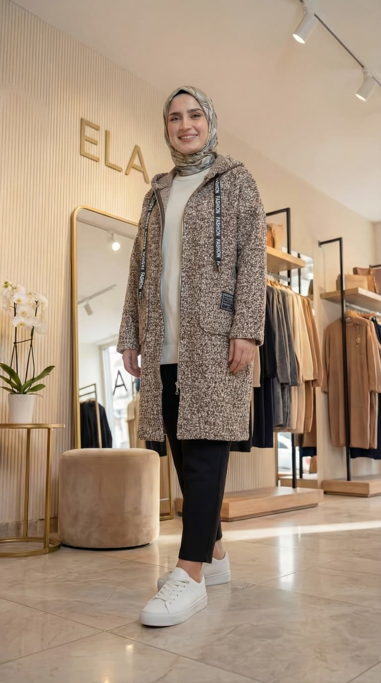 Karyağdı Kahve Buklet Hırka