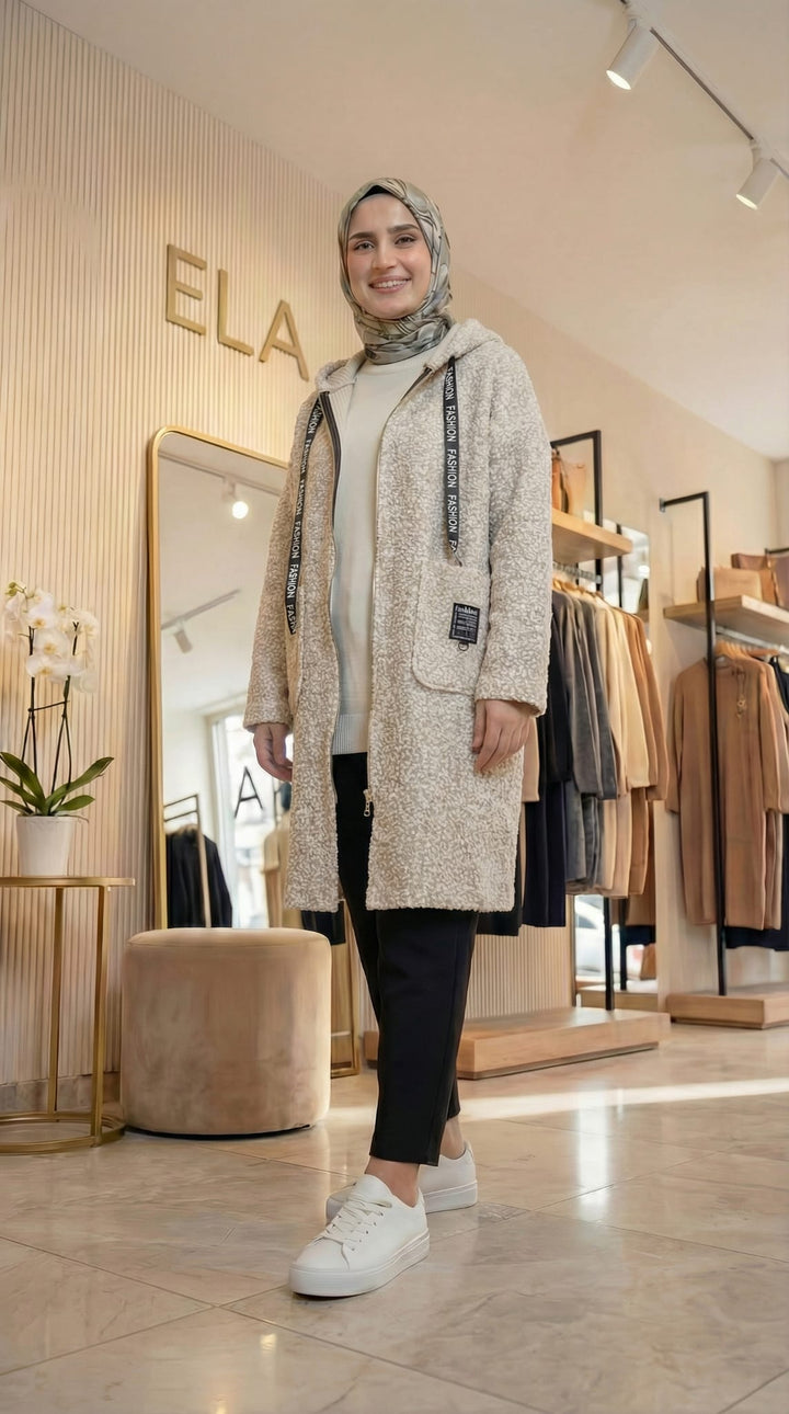 Karyağdı Krem Buklet Hırka