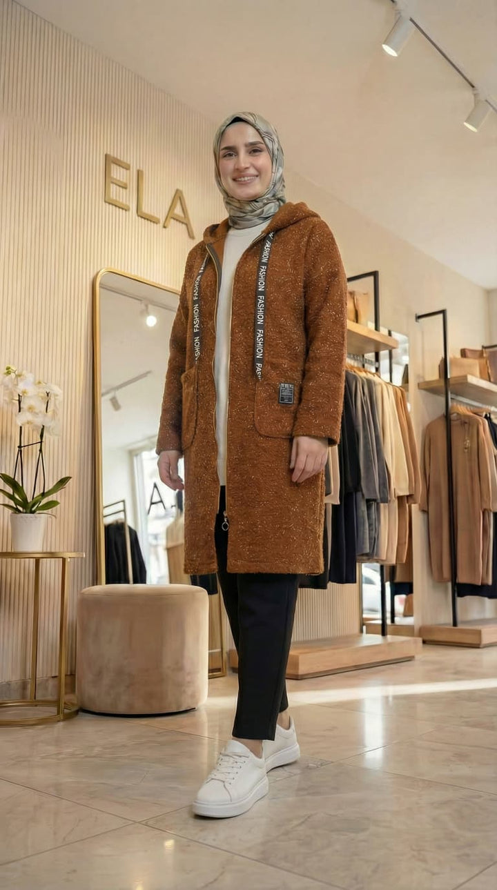 Simli Kiremit Buklet Hırka