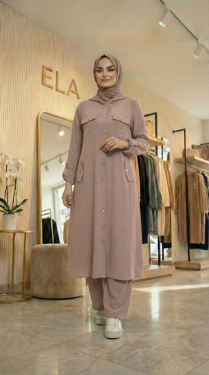 İkili Takım Aerobin Bej