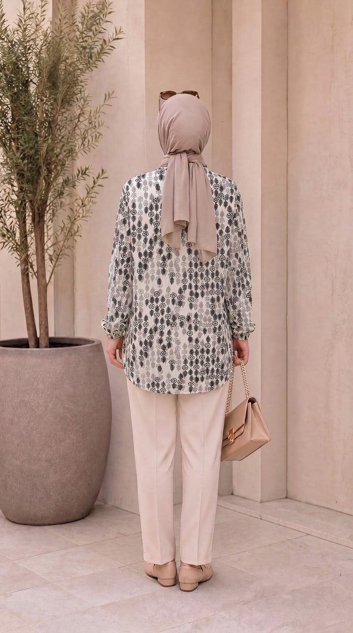 Gümüş Yaprak Gömlek VG-056