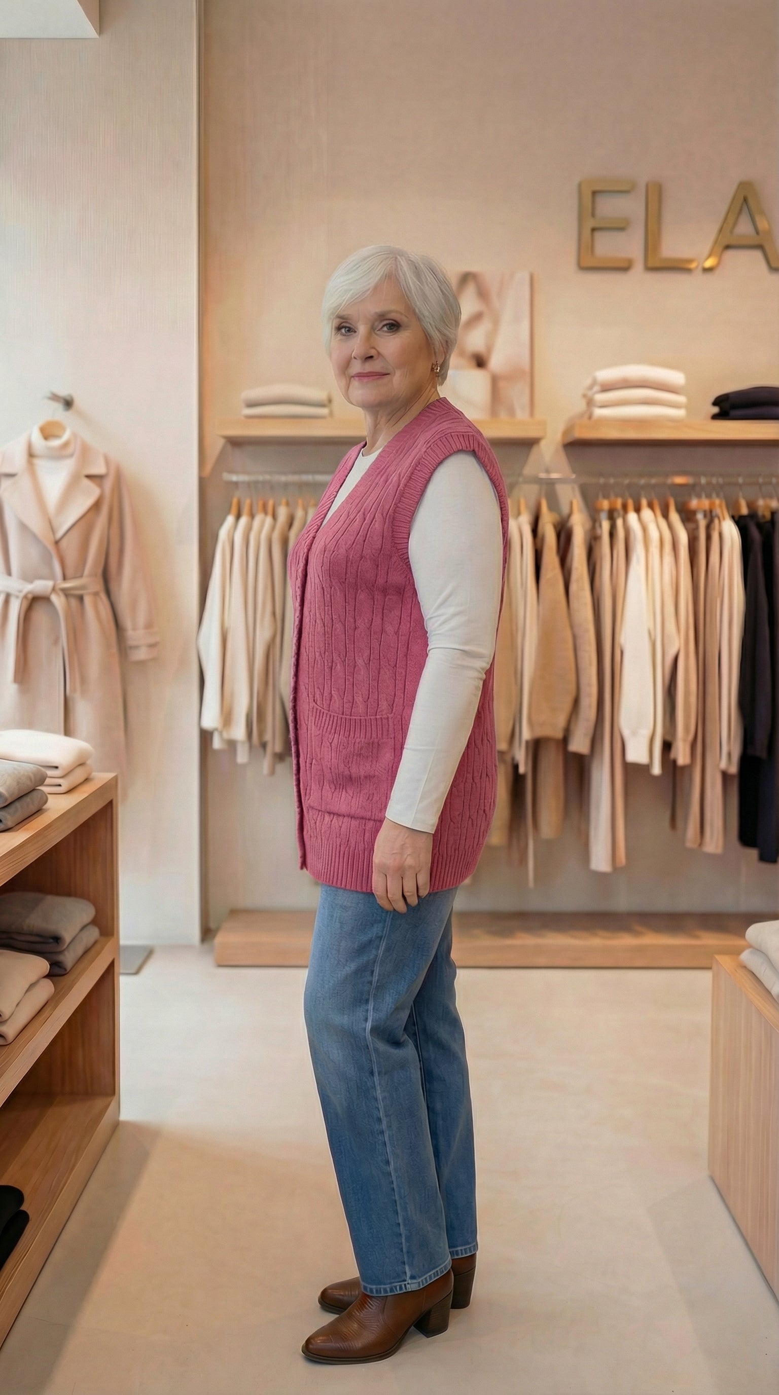 Anne Yeleği 3 Renk- Pembe