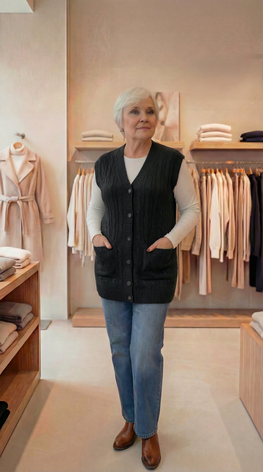 Anne Yeleği 3 Renk- Siyah