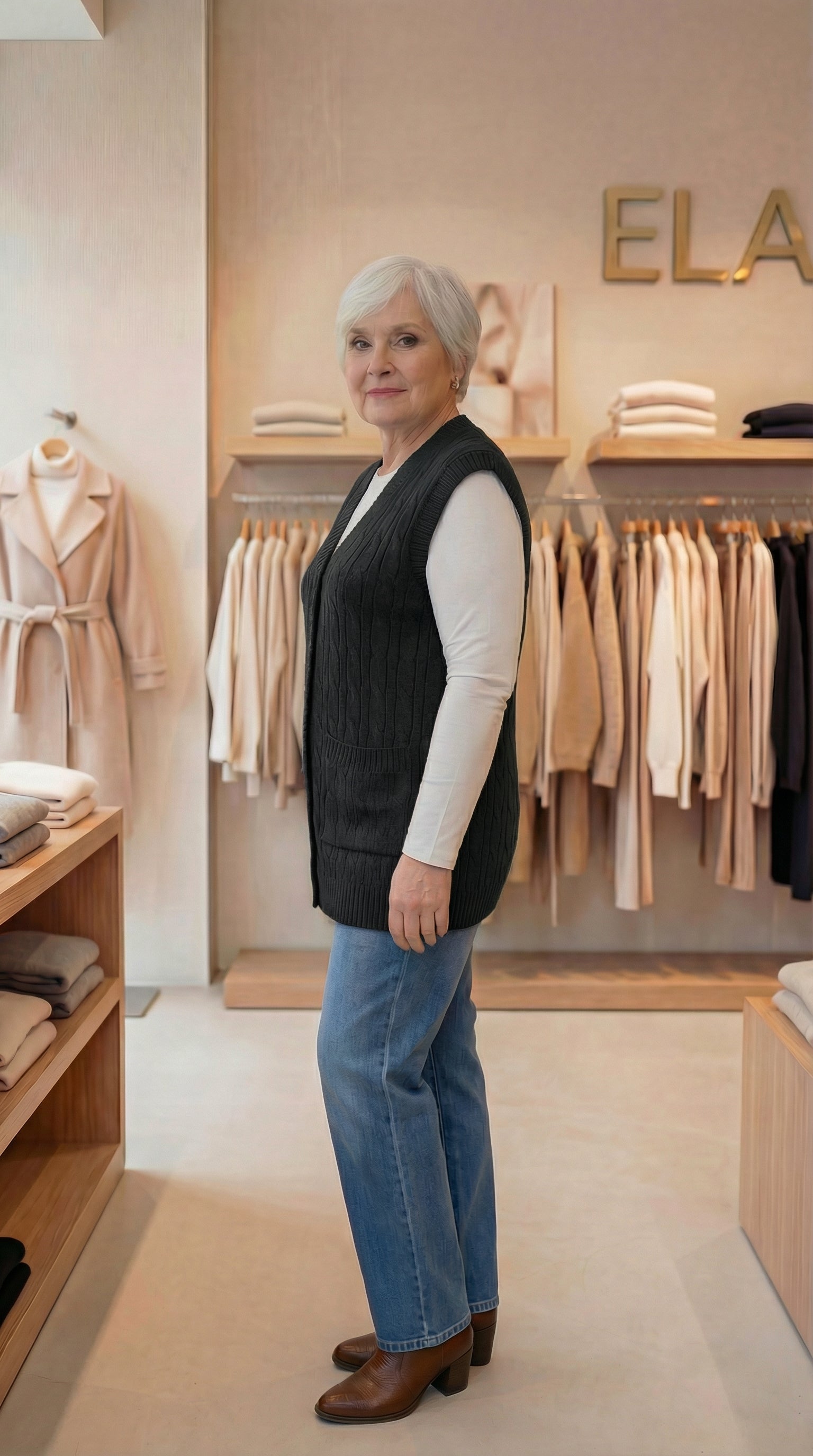 Anne Yeleği 3 Renk- Siyah