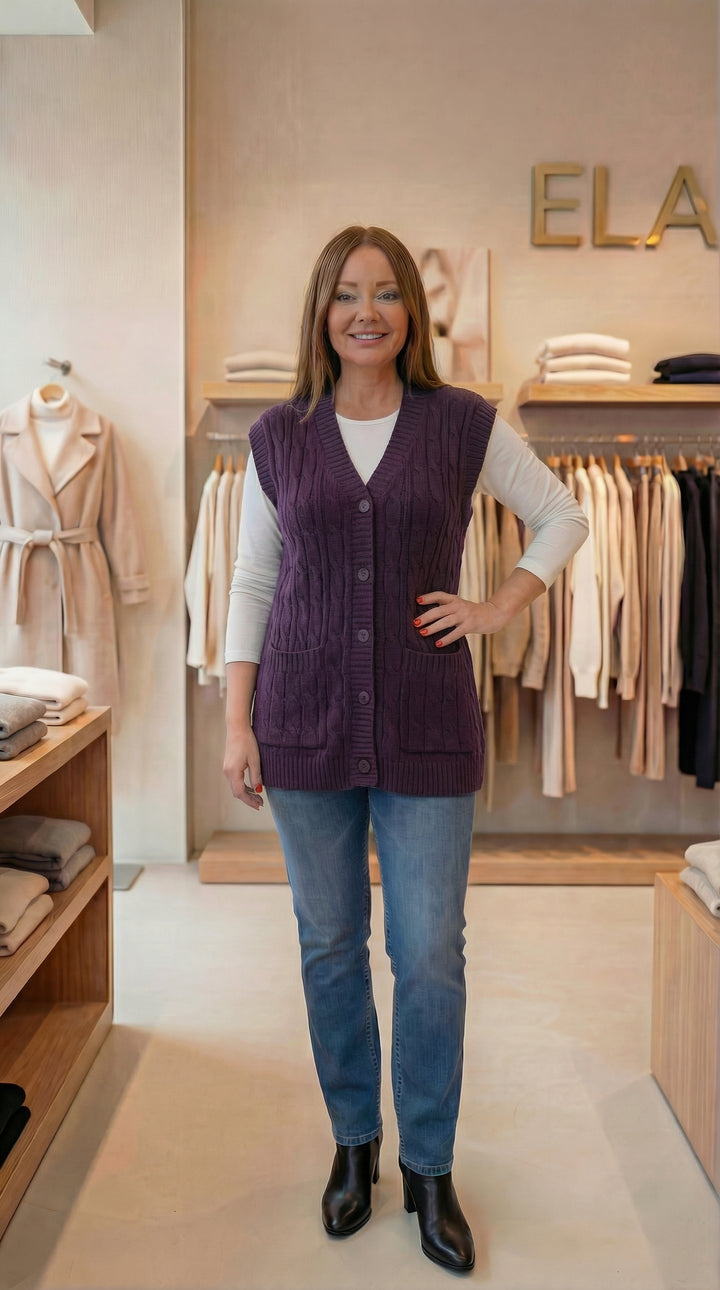 Anne Yeleği 3 Renk-Mürdüm