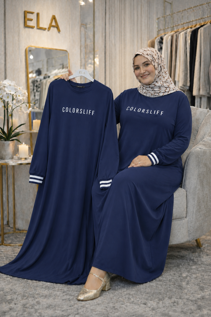 Lacivert Spor Elbise SE-026